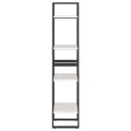 Bibliothèque à 4 niveaux Blanc 40x30x140 cm Bois de pin massif