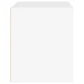 Table de chevet Blanc 50x39x47 cm