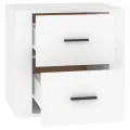 Table de chevet Blanc 50x39x47 cm