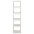 Bibliothèque/Séparateur de pièce Blanc 40x30x167,5cm Pin massif