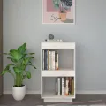 Bibliothèque Blanc 40x35x71 cm Bois de pin massif