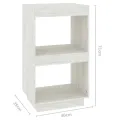 Bibliothèque Blanc 40x35x71 cm Bois de pin massif