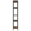 Étagère à livres 80x30x180 cm Acier et bois d'ingénierie