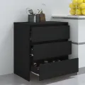 Buffet Noir 70x41x75 cm Aggloméré