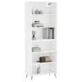 Buffet blanc 69,5x32,5x180 cm bois d'ingénierie