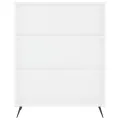 Buffet blanc 69,5x32,5x180 cm bois d'ingénierie