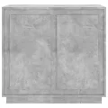 Buffet gris béton 80x34x75 cm bois d'ingénierie