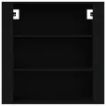 Armoire murale Noir 80x33x80 cm Bois d'ingénierie