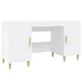 Bureau Blanc 140x50x75 cm Bois d'ingénierie