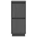 Buffets 2 pcs Gris 31,5x34x75 cm Bois massif de pin