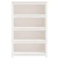 Bibliothèque Blanc 80x35x126 cm Bois de pin massif
