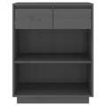 Armoire console Gris 60x34x75 cm Bois de pin solide