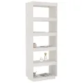 Bibliothèque/Séparateur de pièce Blanc 60x35x167 cm Pin massif
