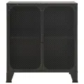 Armoire de rangement Gris 72x36x82 cm Métal et MDF