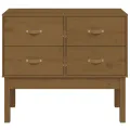 Armoire console Marron miel 90x40x78 cm Bois de pin solide