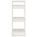 Bibliothèque/Séparateur de pièce Blanc 41x35x91 cm Pin solide