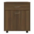 Armoire roulante Chêne marron 45x38x54 cm Bois d'ingénierie