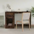 Bureau avec tiroir chêne fumé 115x50x75 cm bois d'ingénierie