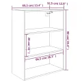 Armoire murale suspendue Chêne sonoma 69,5x32,5x90 cm
