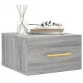 Tables de chevet murales 2 pcs sonoma gris 35x35x20 cm
