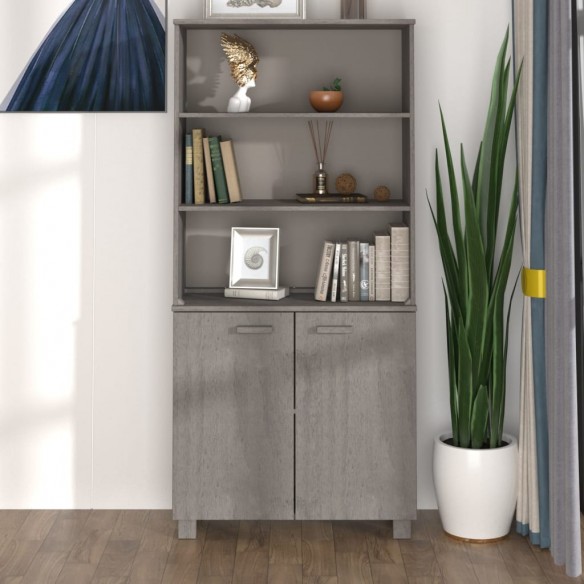 Buffet HAMAR Bois massif de pin Gris clair