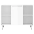Armoire de salle de bain blanc brillant 80x33x60 cm