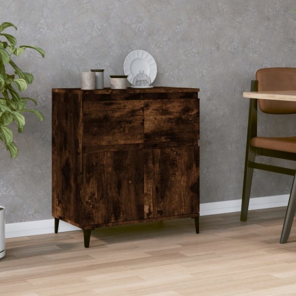 Buffet Chêne fumé 60x35x70 cm Bois d'ingénierie