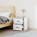 Table de chevet murale Blanc 50x36x47 cm