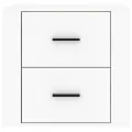 Table de chevet murale Blanc 50x36x47 cm
