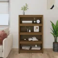 Bibliothèque Marron miel 80x35x126 cm Bois de pin massif