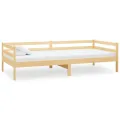 Lit de repos avec matelas 90x200 cm Bois de pin massif