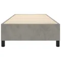 cadre de lit Gris clair 90x200 cm Velours