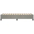 cadre de lit Gris clair 90x200 cm Velours