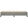 Cadre de lit Gris clair 90x200 cm Velours