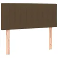 Tête de lit Marron Foncé 90x5x78/88 cm Tissu