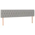 cadre de lit avec matelas Gris clair 200x200cm Tissu