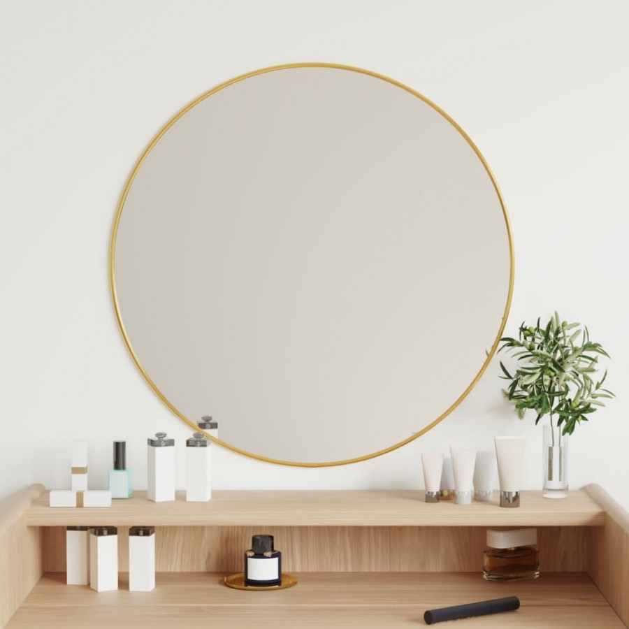 Miroir mural Doré Ø 60 cm Rond