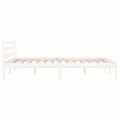 Cadre de lit Bois massif de pin 120x200 cm Blanc