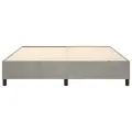 cadre de lit Gris clair 180x200 cm Velours