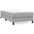 cadre de lit Gris clair 100x200 cm Tissu