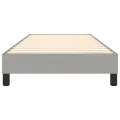 cadre de lit Gris clair 100x200 cm Tissu