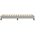 cadre de lit Gris clair 100x200 cm Tissu