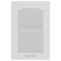 Armoire en verre suspendue Blanc 40x31x60 cm Aggloméré