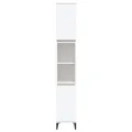 Armoire de salle de bain blanc 30x30x190 cm bois d'ingénierie
