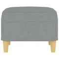 Repose-pied Gris clair 60x50x41 cm Tissu