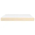 Matelas de lit à ressorts ensachés Crème 160x200x20 cm Tissu