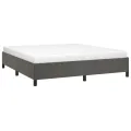 Cadre de lit Gris foncé 180 x 200 cm Velours