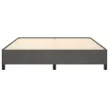 Cadre de lit Gris foncé 180 x 200 cm Velours