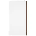 Armoire vitrée suspendue Chêne brun 60x31x60 cm Bois ingénierie