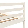 Cadre de lit Blanc Bois de pin massif 90x200 cm